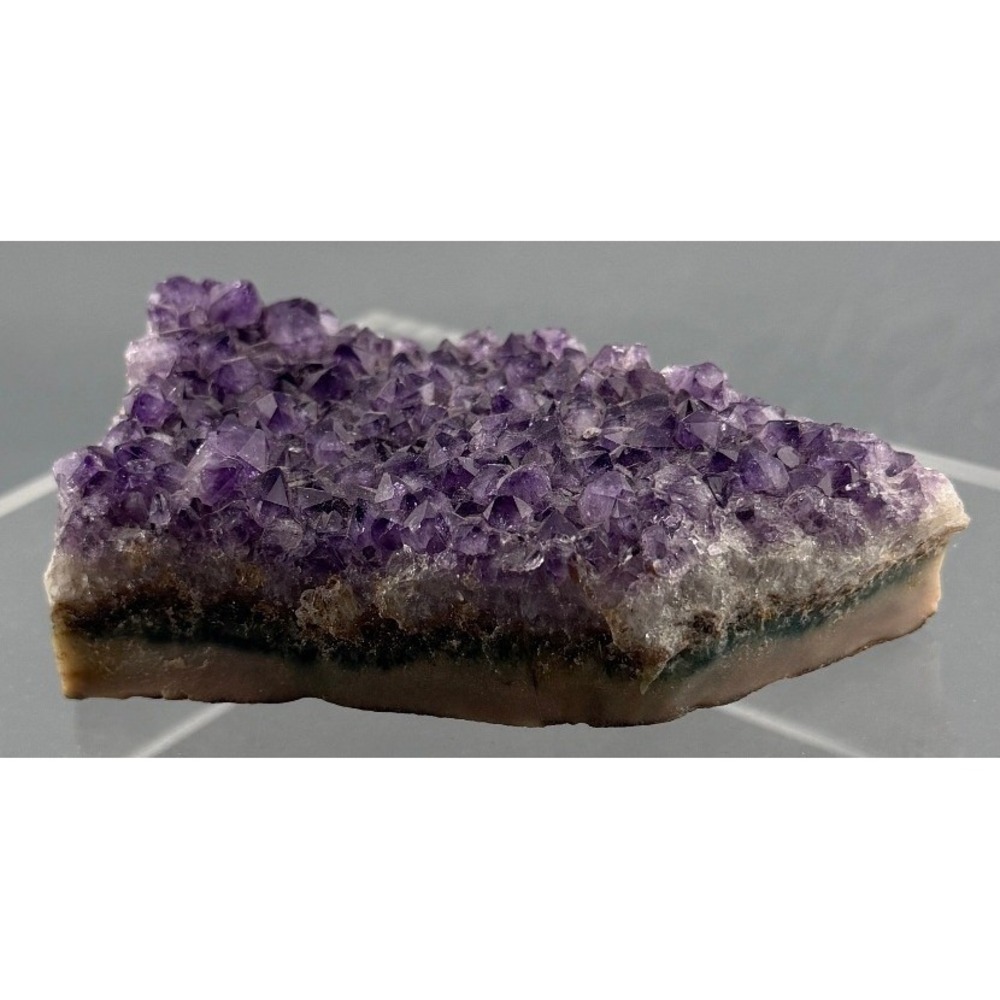 Natural Amethyst Crystal Cluster Druzy Geode Specimen 4" Purple Quartz 226g